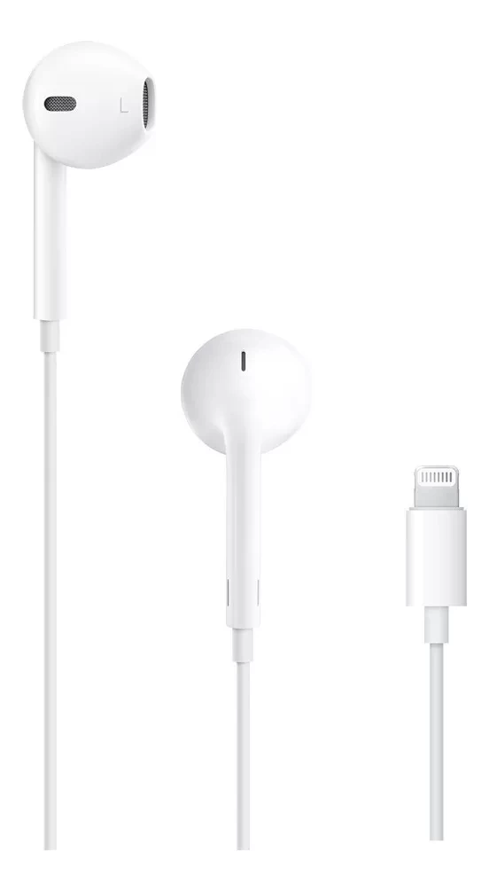 Apple EarPods con conector Lightning - Blanco   MANOS LIBRES